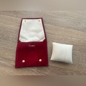 Authentic Cartier Jewelry Travel Pouch